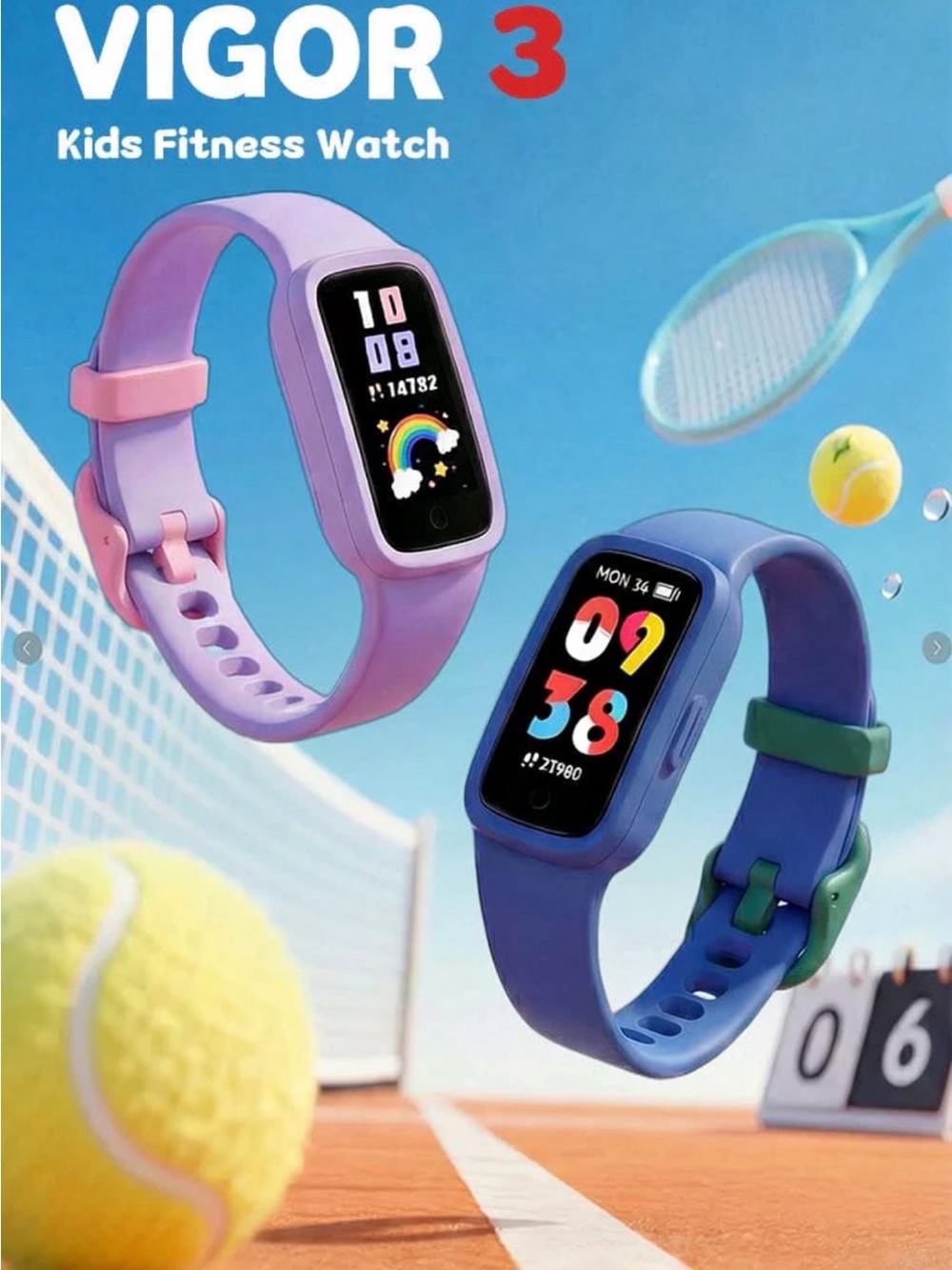 Vigor 3 Kids Fitness Watch - Blue